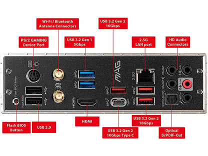 MSI MAG X570 TOMAHAWK WIFI AM4 AMD X570 SATA 6Gb/s ATX AMD Motherboard