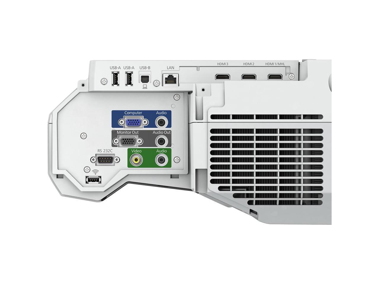 Epson - V11H878520 - Epson PowerLite 700U Ultra Short Throw LCD Projector - 16:10 - 1920 x 1200 - Front, Rear - 20000