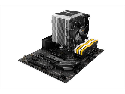 be quiet! Shadow Rock 3, CPU Cooler, 190W TDP, Decoupled Silent Shadow Wings 2 120mm PWM High-speed Fan, Asymmetrical Construction Avoids Blocking Memory Slots