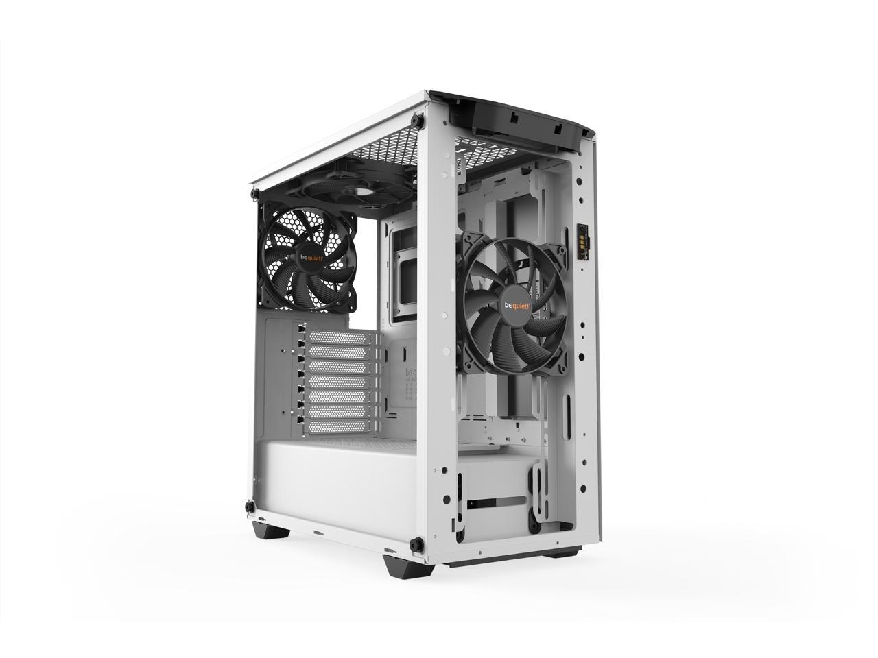 be quiet! Pure Base 500DX White, ATX Computer Case, ARGB, Mid Tower, Tempered Glass Window