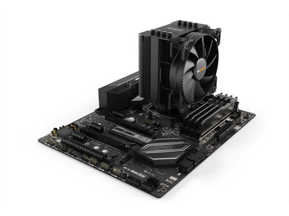 be quiet! Pure Rock 2 Black, CPU cooler, 150W TDP, incl. Pure Wings 2 120mm PWM fan, HDT technology
