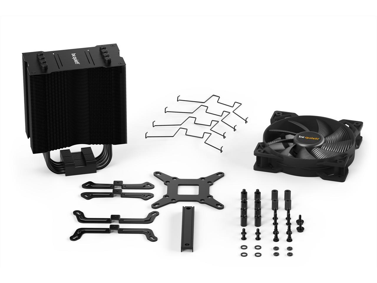 be quiet! Pure Rock 2 Black, CPU cooler, 150W TDP, incl. Pure Wings 2 120mm PWM fan, HDT technology
