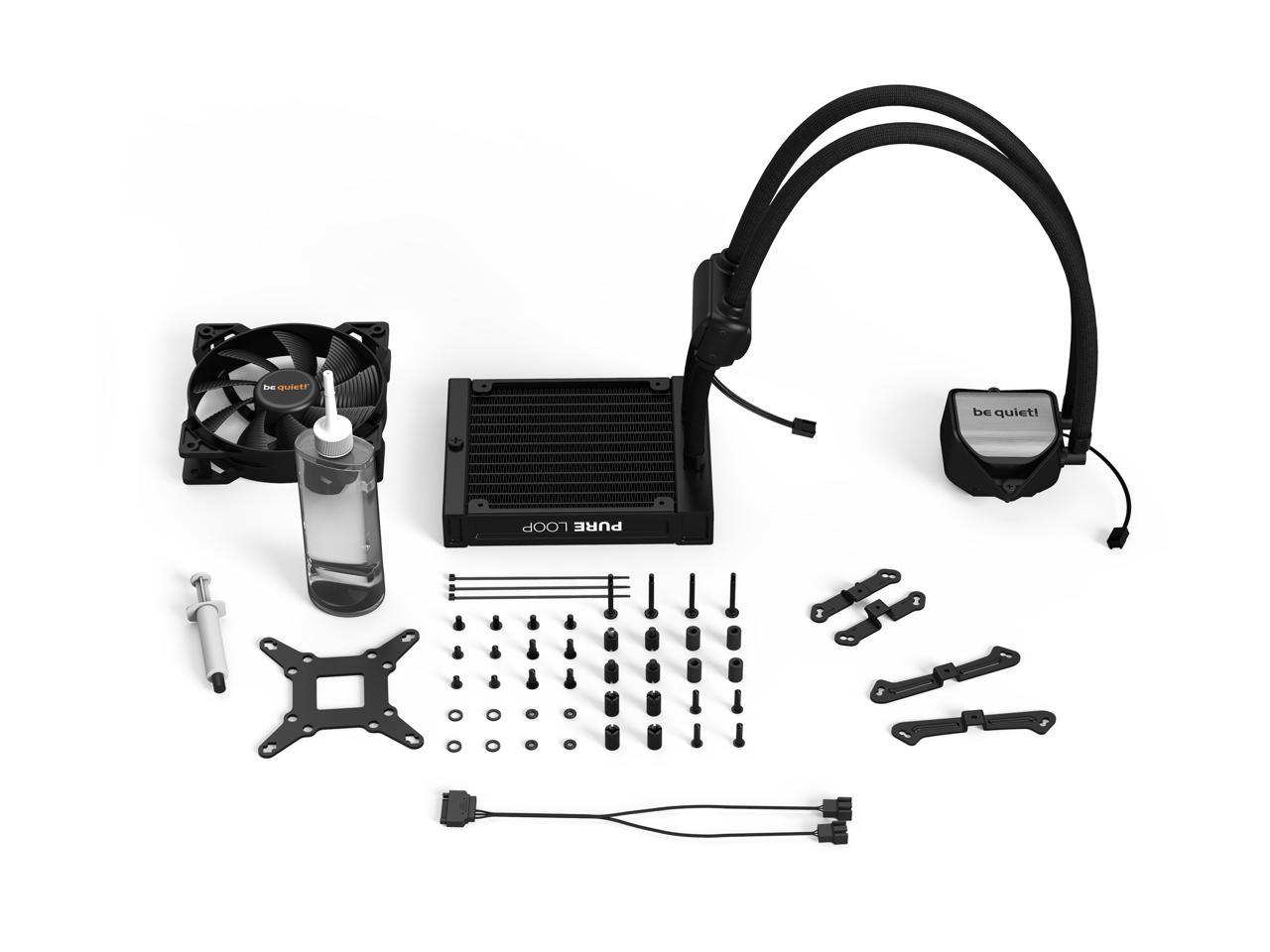 be quiet! PURE LOOP 120mm All-In-One Water Cooling System, CPU Cooler, Pure Wings 2 120mm PWM Fans