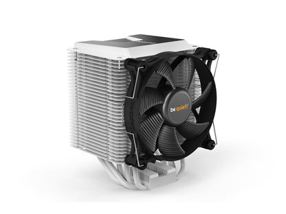 be quiet! Shadow Rock 3 White, CPU cooler, 190W TDP, decoupled silent Shadow Wings 2 120mm PWM high-speed fan, asymmetrical construction avoids blocking memory slots