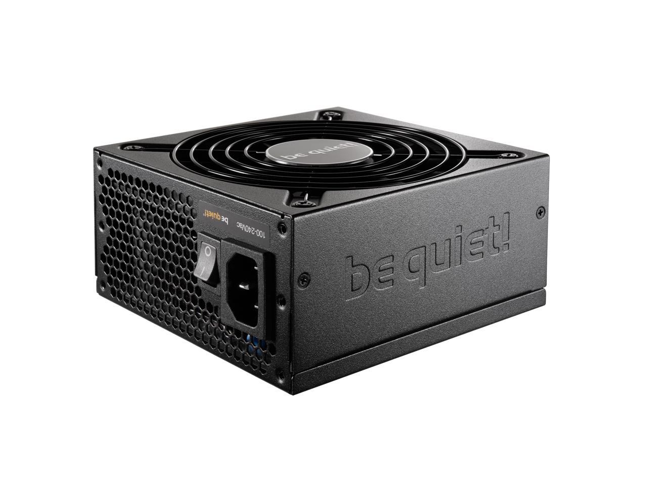be quiet! SFX L Power 600W, 80 PLUS Gold efficiency, full cable management and quiet operation thanks to 120mm high-quality fan.