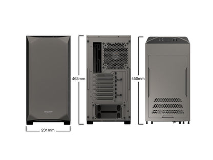 be quiet BG036 Pure Base 500 ATX, Mid-Tower Computer Case, Two Pre-installed Fans, Gray