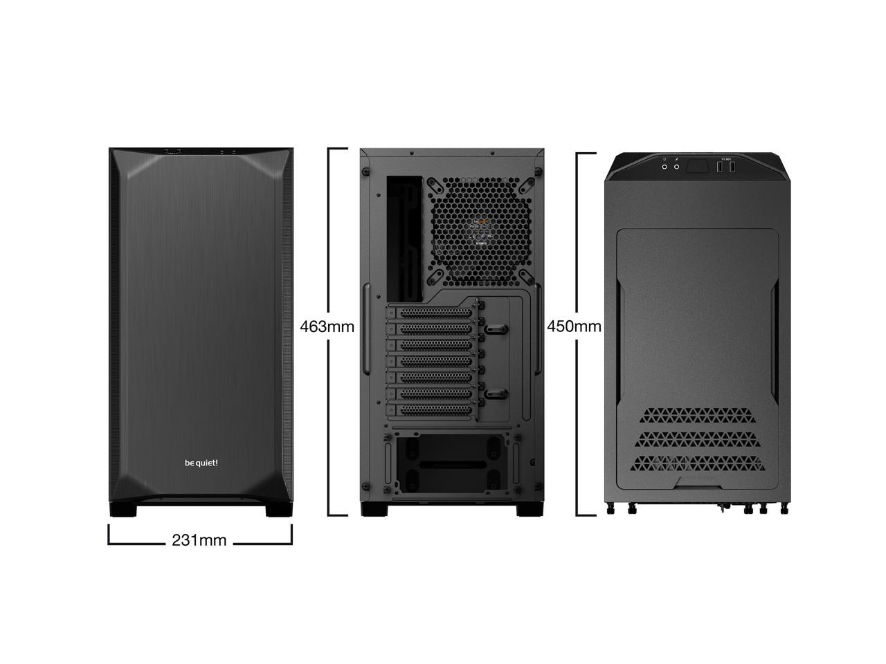 be quiet! Pure Base 500 Window Black, ATX, Midi Tower, tempered glass window