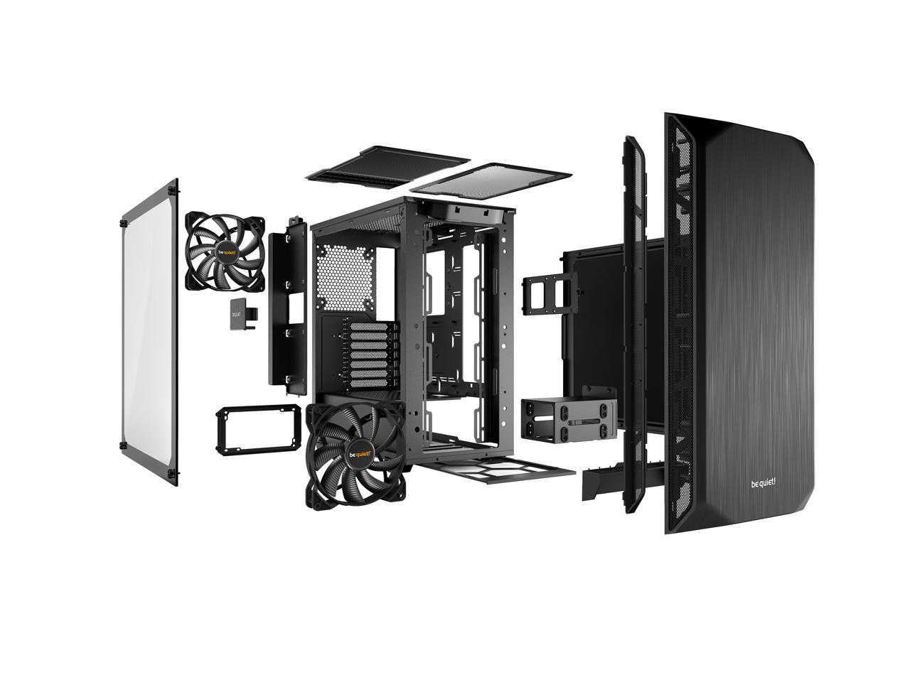 be quiet! Pure Base 500 Window Black, ATX, Midi Tower, tempered glass window