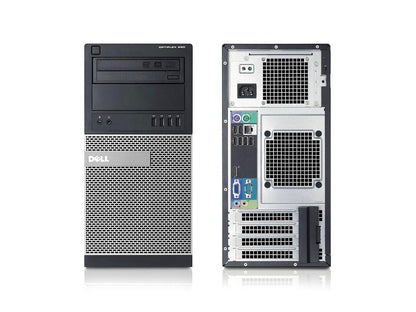 Dell OptiPlex 990 Mini Tower Intel Core i7-2600 16 GB DDR3 RAM 256 GB SSD DVD-RW Windows 10 Pro WiFi