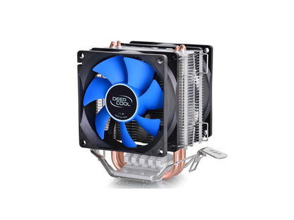 Deep Cool Frozen-Ice Mini CPU Cooler 80mm Dual Cooling Fan with Heatpipes Heatsink - Intel Socket LGA1150/LGA775, AMD FM2/FM1/AM3+/AM3/AM2+/AM2