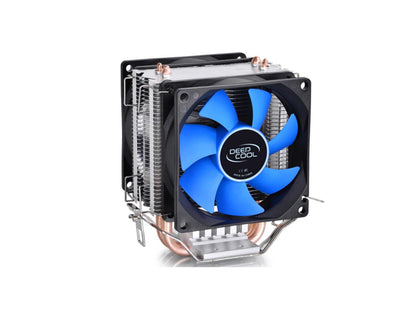 Deep Cool Frozen-Ice Mini CPU Cooler 80mm Dual Cooling Fan with Heatpipes Heatsink - Intel Socket LGA1150/LGA775, AMD FM2/FM1/AM3+/AM3/AM2+/AM2