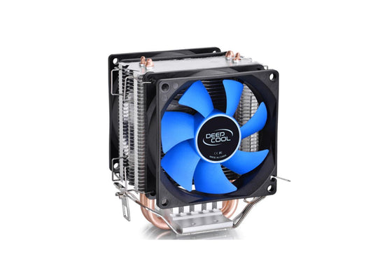 Deep Cool Frozen-Ice Mini CPU Cooler 80mm Dual Cooling Fan with Heatpipes Heatsink - Intel Socket LGA1150/LGA775, AMD FM2/FM1/AM3+/AM3/AM2+/AM2