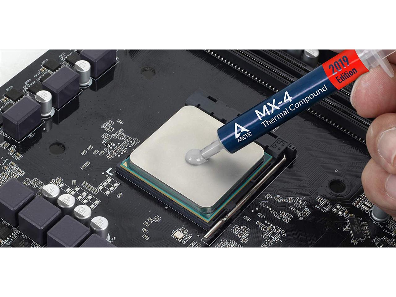 ARCTIC MX-4 2019 Edition - Thermal Compound Paste - Carbon Based High Performance - Heatsink Paste - Thermal Compound CPU for All Coolers, Thermal Interface Material - High Durability - 8 Grams