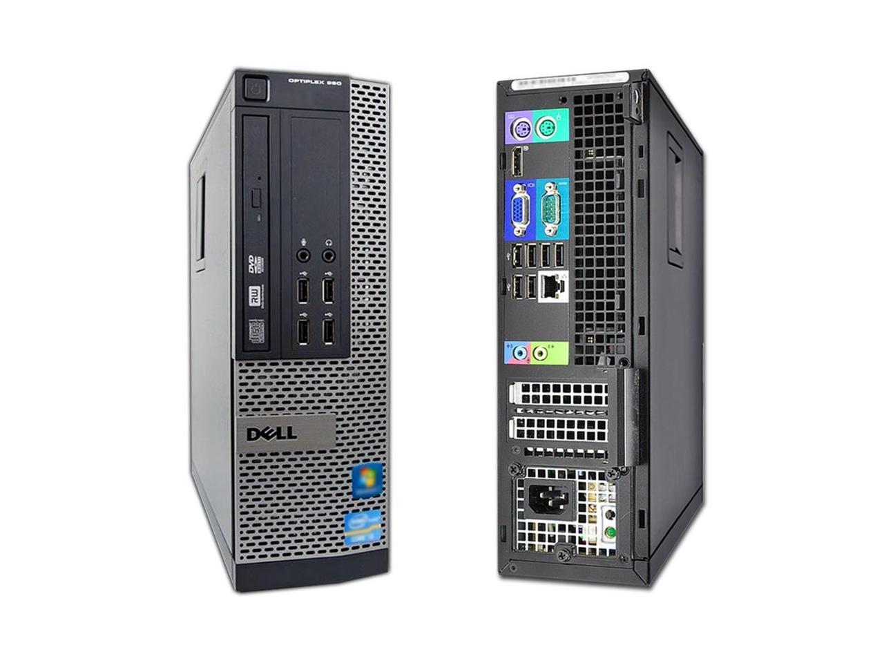 Dell OptiPlex 990, Small Form Factor, Intel Core i7-2600 up to 3.80 GHz, 16GB DDR3, 250GB HDD, DVD-RW, No Operating System