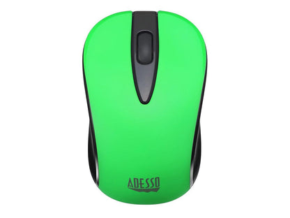 ADESSO IMOUSES70G ADESSO GREEN NEON COLOR 2.4GHZ WIRELESS OPTICAL MINI MOUSE