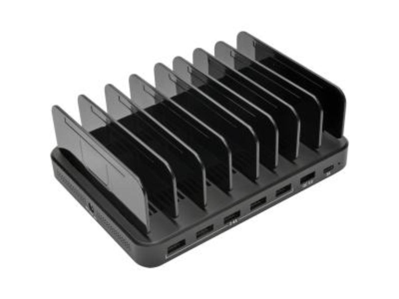 Tripp Lite U280-007-CQC-ST 7-Port Usb Charging Station Hub With Quick Charge 3.0, Usb-C Port, Device Storage, 5V 4A (60W) Usb Charge Output - Power Adapter - 60 Watt - 4 A - 7 Output Connectors (6 X