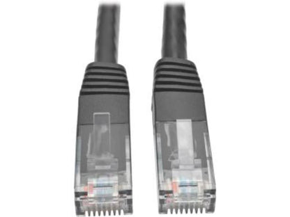 Tripp Lite Cat6 Gigabit Molded Patch Cable, 1 ft. RJ45 (M/M), 550MHz 24 AWG Black 1' (N200-001-BK)
