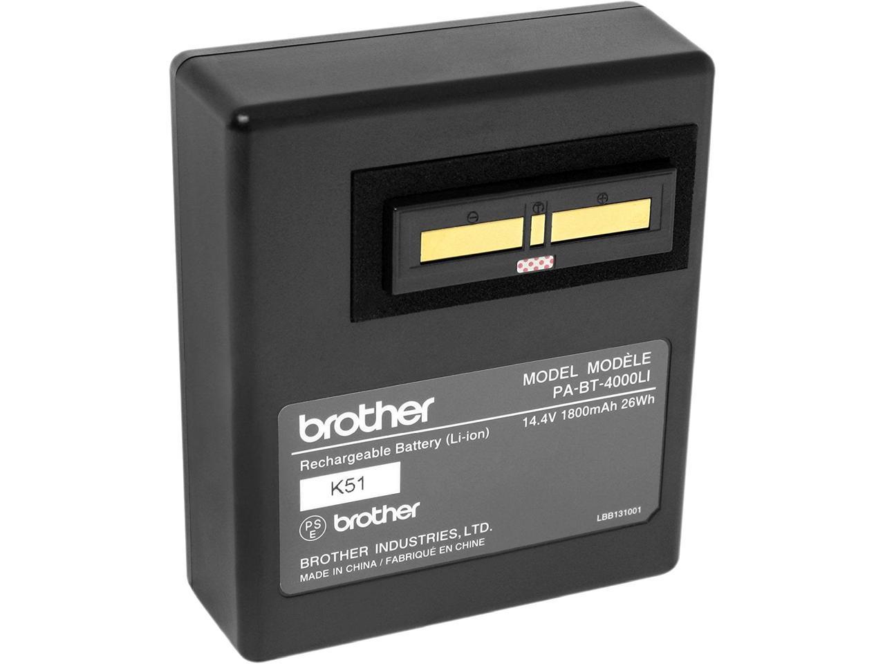 Brother Mobile Printer Battery - For Printer - Battery Rechargeable - 14.4 V DC - 1800 mAh - Ion -