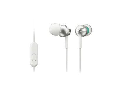Sony Mdrex110ap/w Ex Monitor In-ear Headphones With Microphone (white)