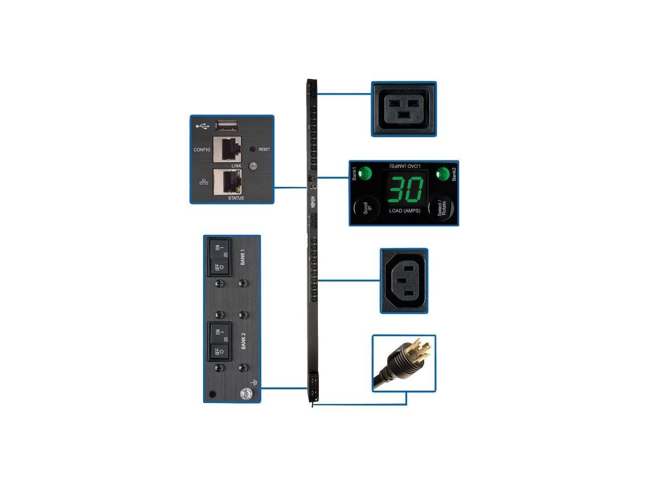 Tripp Lite PDUMV30HVNETLX 24-Outlet PDU