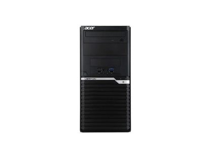 Acer Veriton M4660G VM4660G-I7870S1 Desktop Computer - Core i7 i7-8700 - 8 GB RAM - 256 GB SSD - Black - Windows 10 Pro 64-bit - Intel UHD Graphics 630 - Gigabit Ethernet