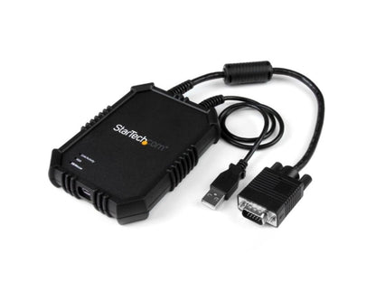 StarTech.com NOTECONS02X Laptop to Server KVM Console - Rugged USB Crash Cart Adapter with File Transfer and Video Capture
