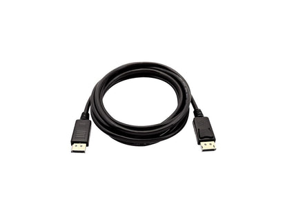 V7 Black Video Cable Mini DisplayPort Male to DisplayPort Male 1m 3.3ft