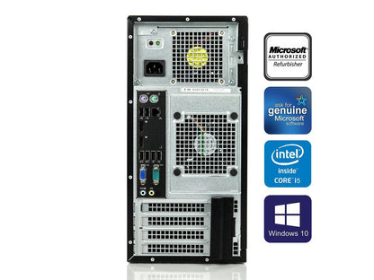 Dell Optiplex 7020 Tower Computer Intel Core i5 4570 8GB 500GB HDD DVD Windows 10 Professional New Free Keyboard, Mouse,Power cord,WiFi Adapter