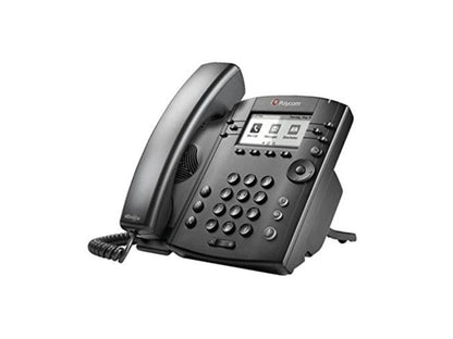 Polycom VVX 301 (2200-48350-019) Skype for Business Media Phones, PoE