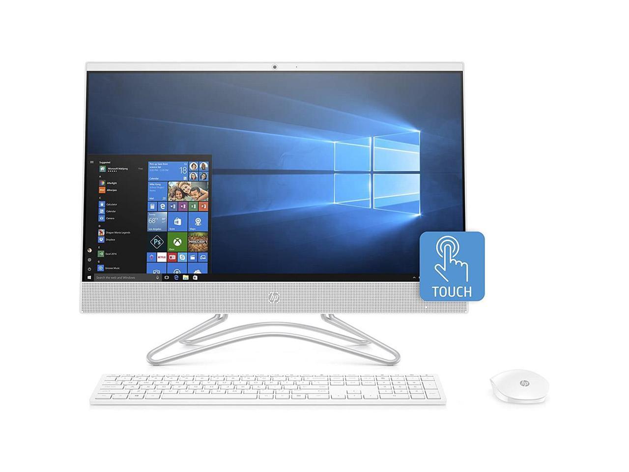 HP 24-f0000 24-f0060 All-in-One Computer - Intel Core i5 (8th Gen) i5-8250U 1.60 GHz - 12 GB DDR4 SDRAM - 1 TB HDD - 23.8" 1920 x 1080 Touchscreen Display - Windows 10 Home 64-bit - Desktop - DVD