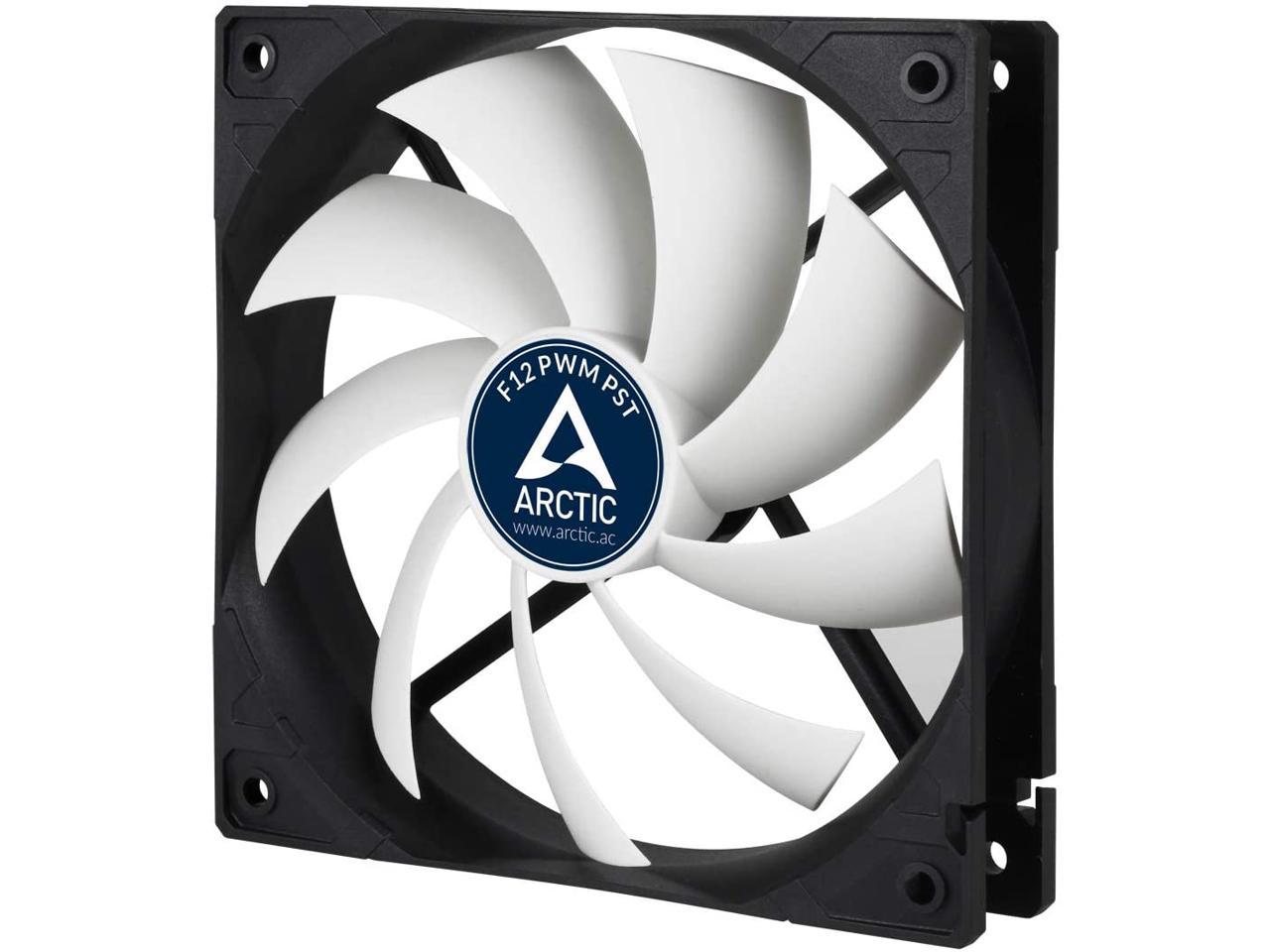 ARCTIC F12 PWM PST (2 Pack) - 120 mm PWM PST Case Fan with PWM Sharing Technology (PST), Value Pack, Very Quiet Motor, Computer, Fan Speed: 230-1350 RPM - Black/White