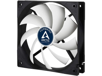 ARCTIC F12 PWM PST (2 Pack) - 120 mm PWM PST Case Fan with PWM Sharing Technology (PST), Value Pack, Very Quiet Motor, Computer, Fan Speed: 230-1350 RPM - Black/White