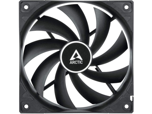 ARCTIC F12 PWM - 120 mm PWM Case Fan, PWM-Signal regulates Fan Speed, Very Quiet Motor, Computer, Fan Speed: 230-1350 RPM - Black