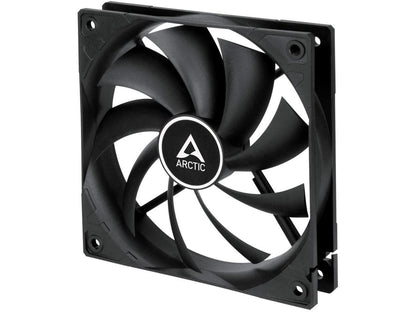 ARCTIC F12 PWM - 120 mm PWM Case Fan, PWM-Signal regulates Fan Speed, Very Quiet Motor, Computer, Fan Speed: 230-1350 RPM - Black