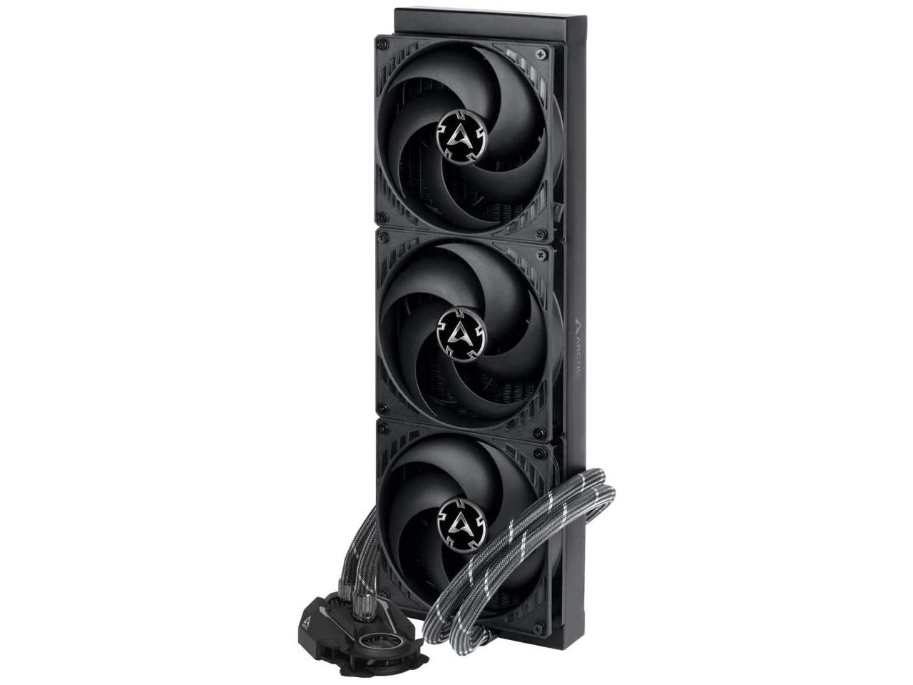 ARCTIC Liquid Freezer II 420 - Multi Compatible All-in-One CPU AIO Water Cooler, Compatible with Intel & AMD, Efficient PWM Controlled Pump, Fan Speed: 200-1700 RPM (Controlled via PWM) - Black