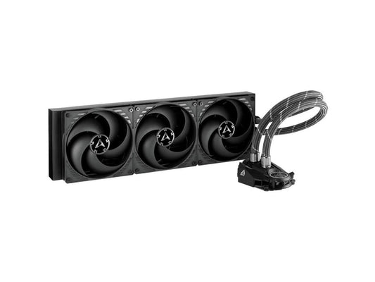 ARCTIC Liquid Freezer II 420 - Multi Compatible All-in-One CPU AIO Water Cooler, Compatible with Intel & AMD, Efficient PWM Controlled Pump, Fan Speed: 200-1700 RPM (Controlled via PWM) - Black