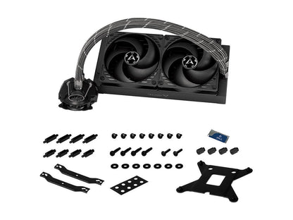 ARCTIC Liquid Freezer II 240 - Multi Compatible All-in-One CPU AIO Water Cooler, Compatible with Intel & AMD, Efficient PWM Controlled Pump, Fan Speed: 200-1800 RPM (Controlled via PWM) - Black
