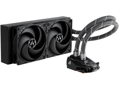 ARCTIC Liquid Freezer II 240 - Multi Compatible All-in-One CPU AIO Water Cooler, Compatible with Intel & AMD, Efficient PWM Controlled Pump, Fan Speed: 200-1800 RPM (Controlled via PWM) - Black