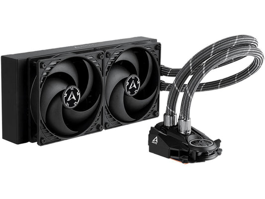 ARCTIC Liquid Freezer II 240 - Multi Compatible All-in-One CPU AIO Water Cooler, Compatible with Intel & AMD, Efficient PWM Controlled Pump, Fan Speed: 200-1800 RPM (Controlled via PWM) - Black