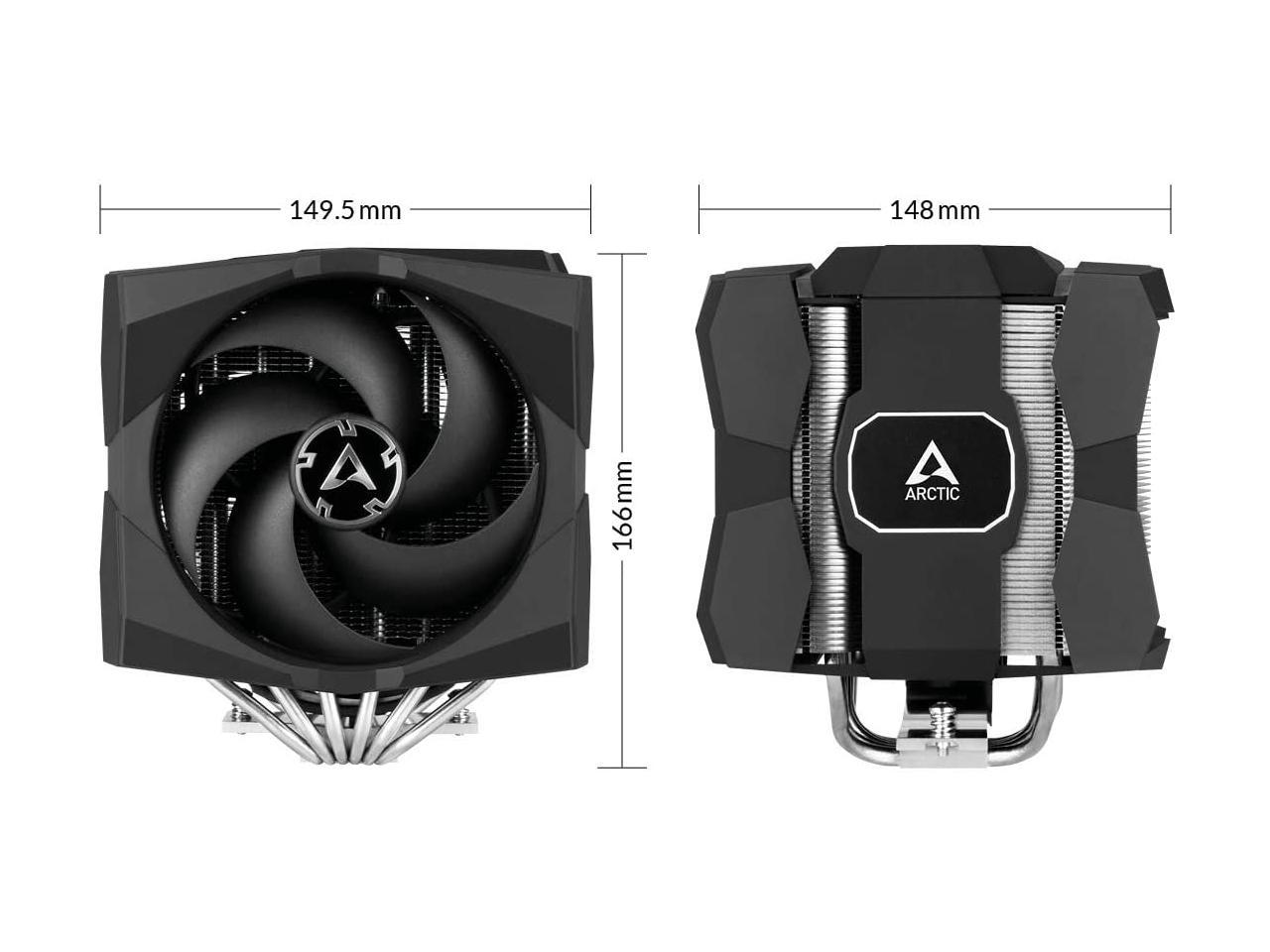 ARCTIC Freezer 50 - Multi Compatible Dual Tower CPU Cooler with A-RGB CPU Cooler for AMD and Intel, Two Pressure-Optimised Fans, 6 Heatpipes, MX-4 Thermal Paste Included