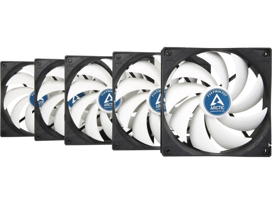Arctic ACFAN00091A F14 PWM PST Value Pack Standard Low Noise Case Fan Cooling 5 Pack 140mm