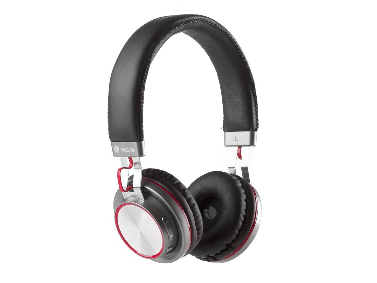 NGS Artica Patrol Bluetooth Stereo Headphones - Red