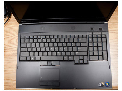 Dell m6500 precision work station laptop-i5 m560 2.67ghz-8gb ram-320ghz hard drive-windows 7 pro 64bit-display 1440x900-Ati fire pro m7820 graphics-dvdrw-good battery