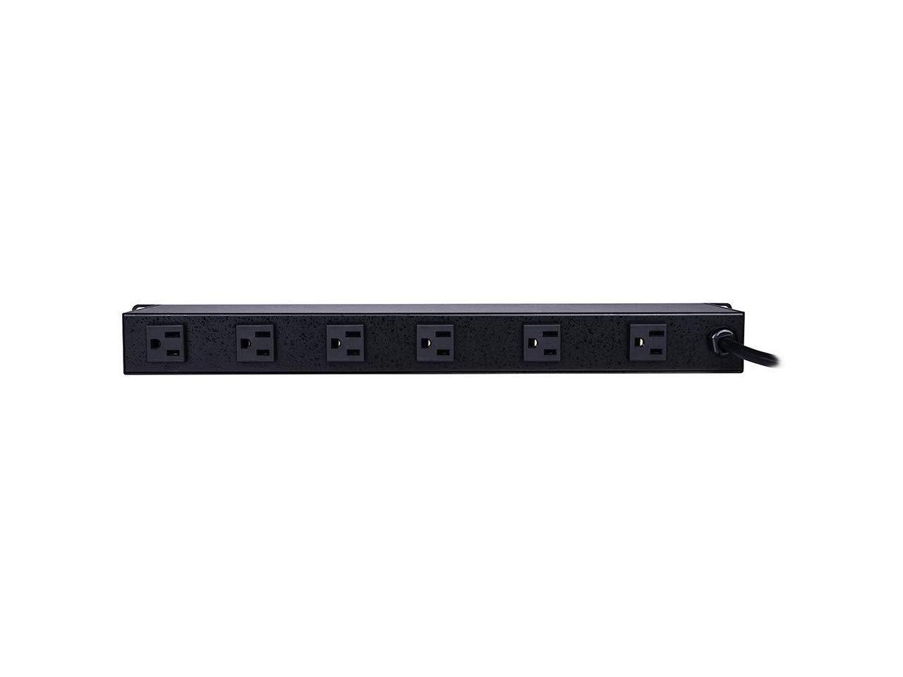CyberPower CPS-1215RMS Rackmount Surge Protector, 120V/15A, 12 Outlets, 15 ft Power Cord, 1U Rackmount