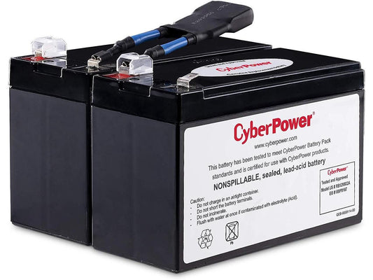 CyberPower RB1290X2A UPS Replacement Battery Cartridge, 12V/9Ah