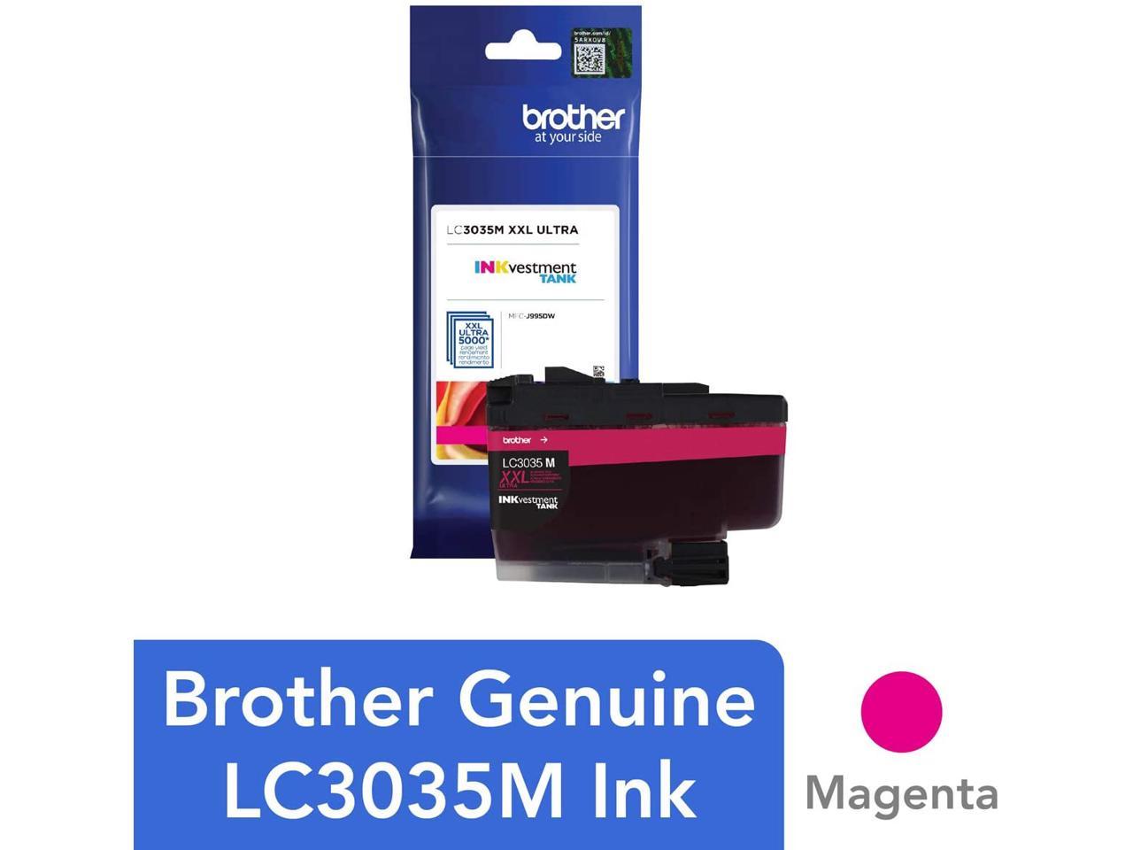 Brother Genuine LC3035M Single Pack Ultra High-yield Magenta INKvestment Tank Ink Cartridge - - - -