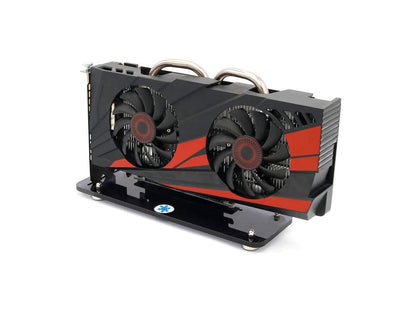 Graphics Card Vertical Kickstand/Base Magnetic Standoff DIY ATX case Computer Graphics Card Holder(Black with Extension Cord)