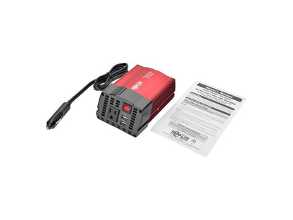 Tripp Lite 150W Compact Car Inverter 12V 120V 2-Port USB Charging 1 Outlet - Input Voltage: 12 V DC