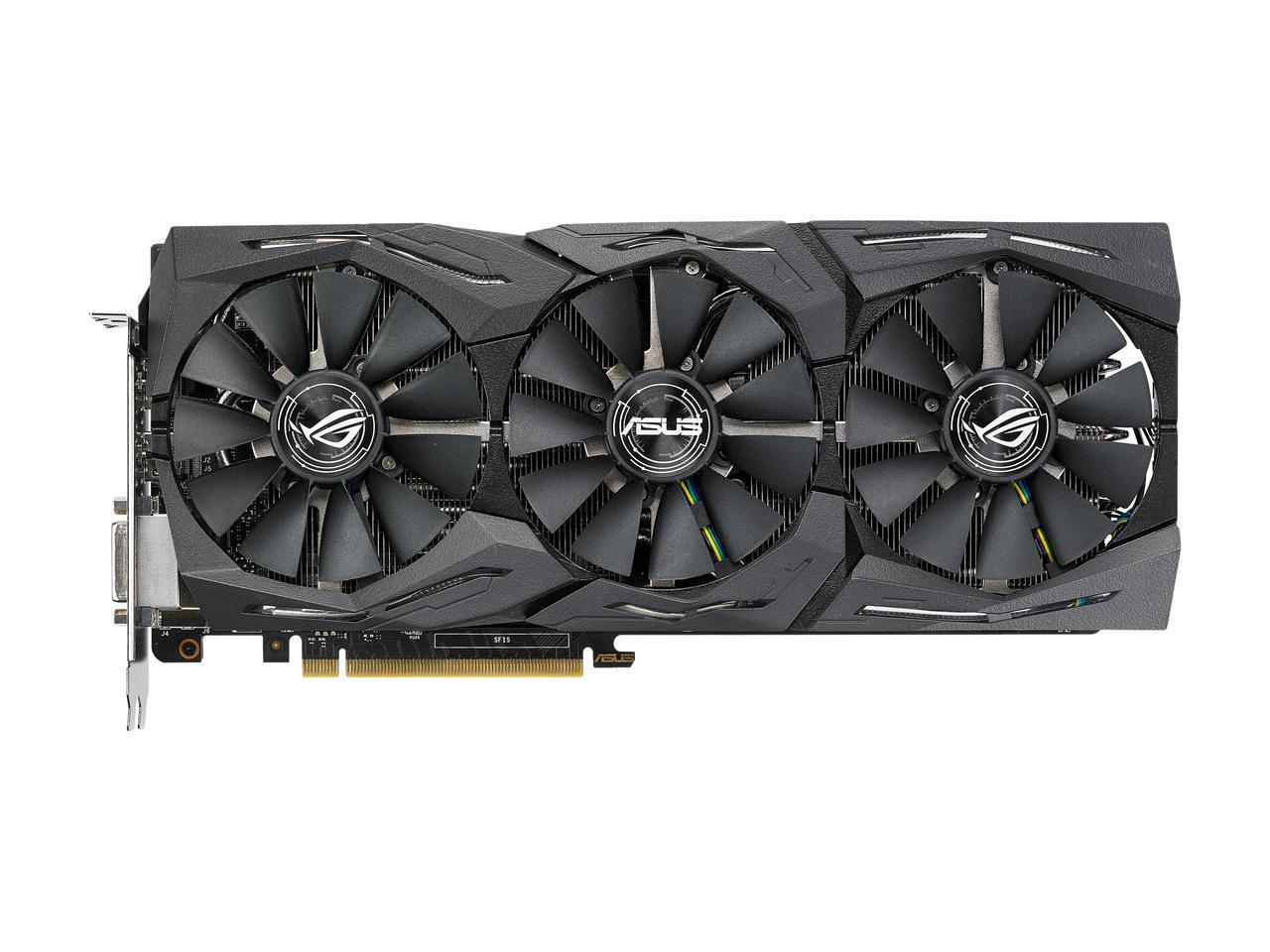 ASUS ROG GeForce GTX 1080 Ti DirectX 12 STRIX-GTX1080TI-11G-GAMING 11GB 352-Bit GDDR5X HDCP Ready SLI Support Video Card