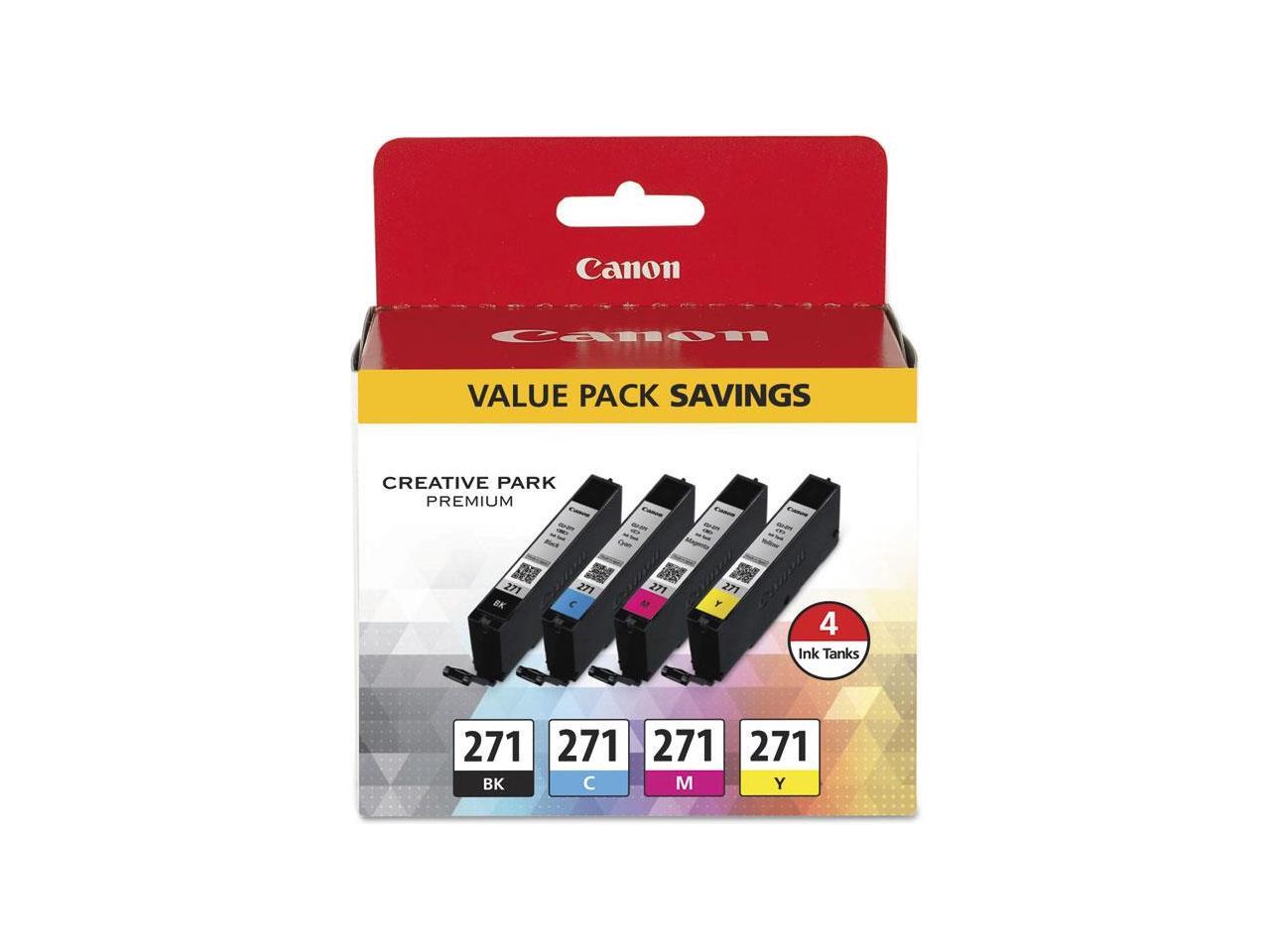 Canon CLI-271 Ink Cartridge - Combo Pack - Black/Cyan/Magenta/Yellow